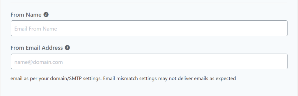 From Name & From Email Setting FluentCRM