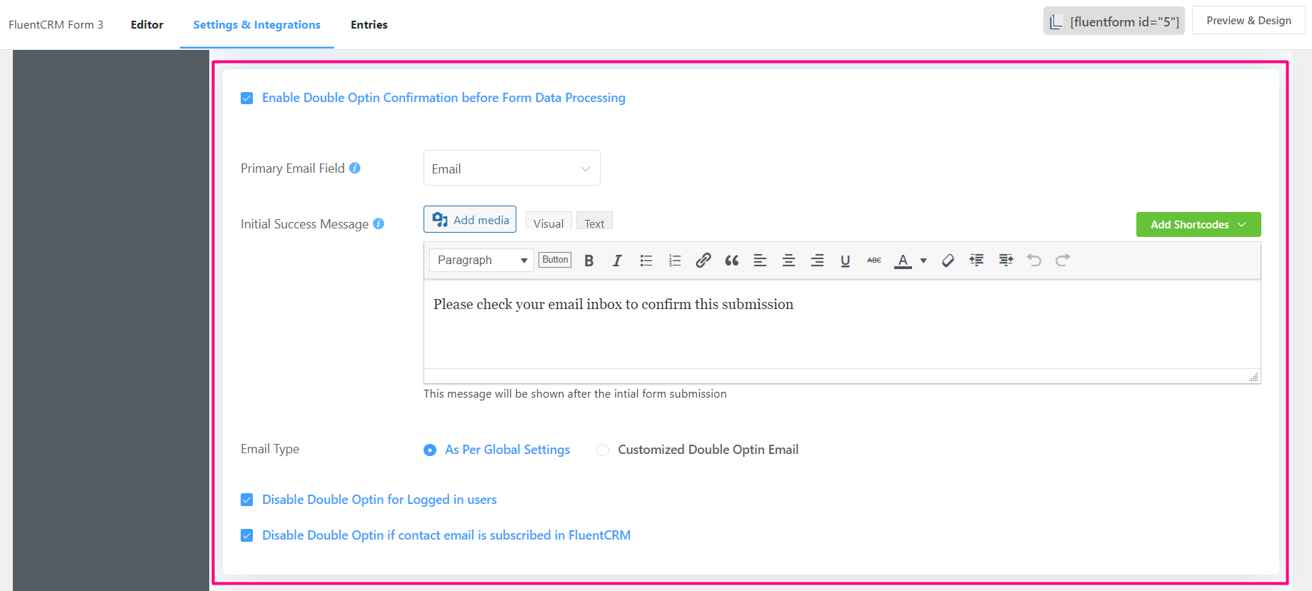 crm form double opt in