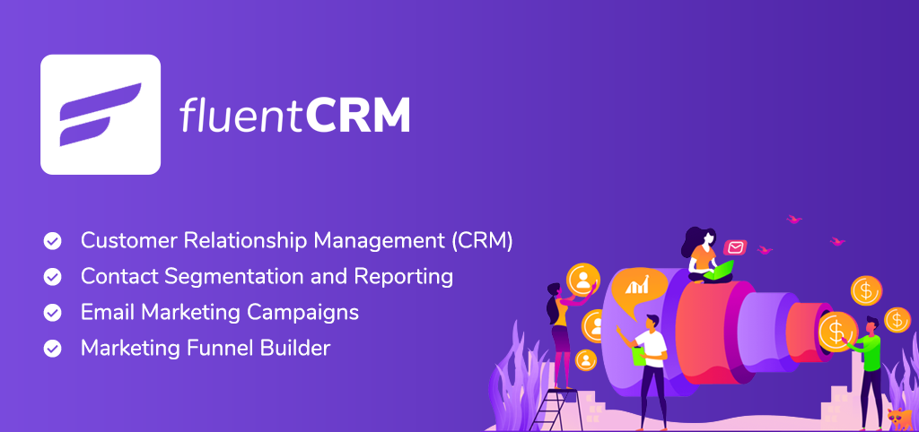 fluentcrm, email marketing plugin, fluentcrm banner