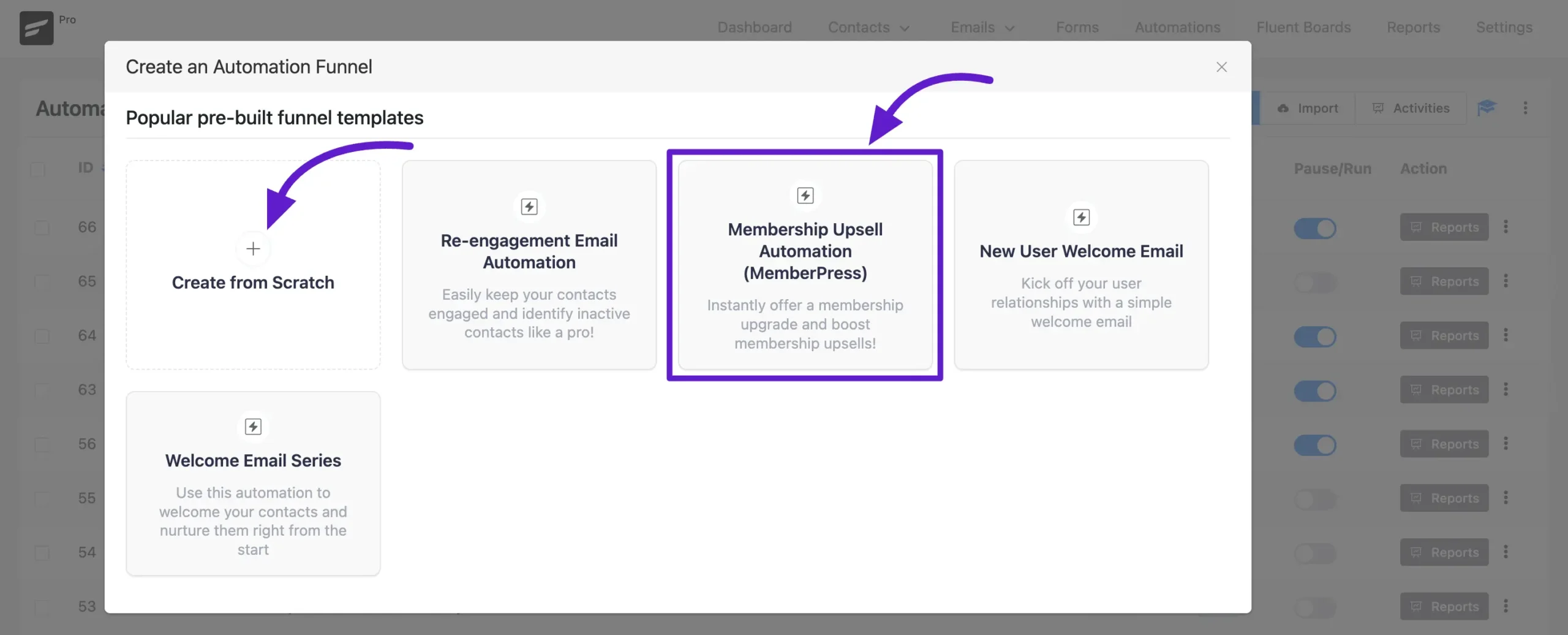 memberpress integration fluentcrm 2