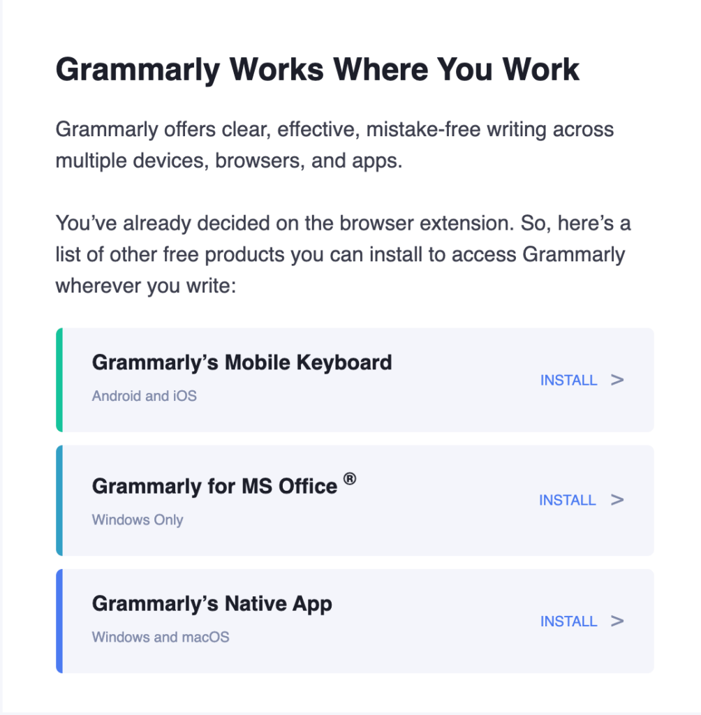 Grammarly email teardown, welcome email, email introductions