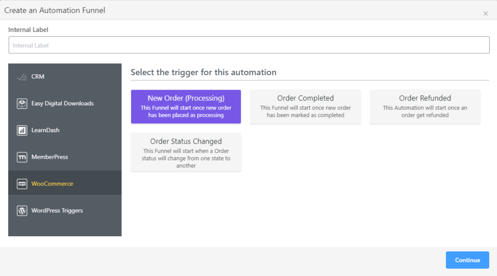 onboarding sequence automation in fluentcrm