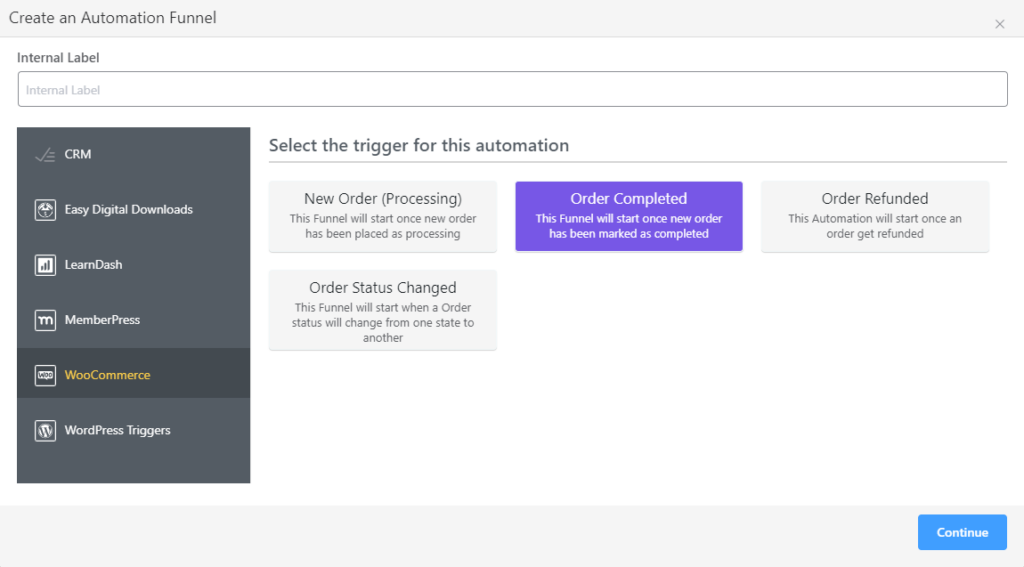 onboarding sequence automation in fluentcrm