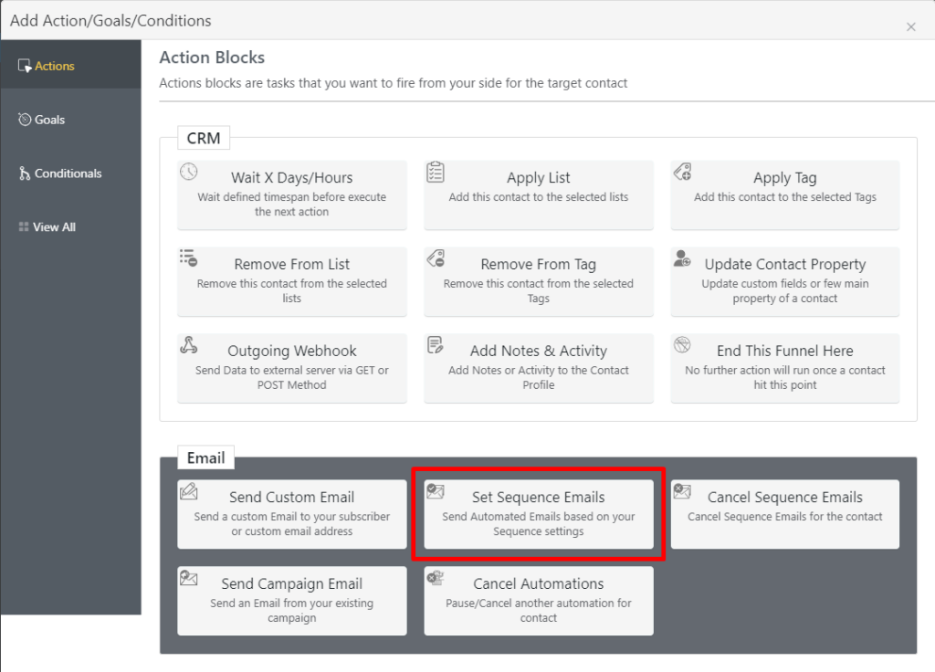 welcome sequence automation in fluentcrm