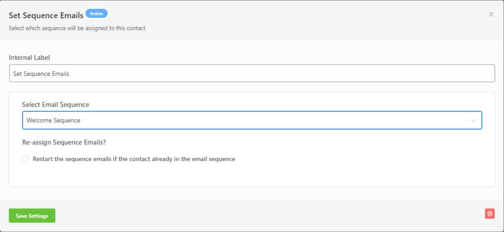 welcome sequence automation in fluentcrm