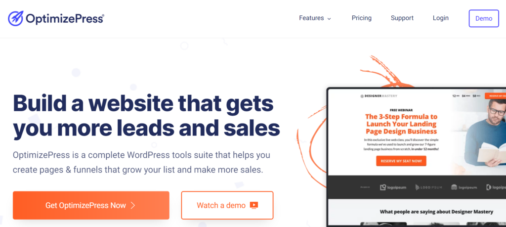 optimizepress, sales funnel plugin