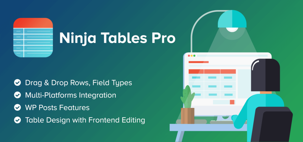ninja tables, wordpress table plugin
