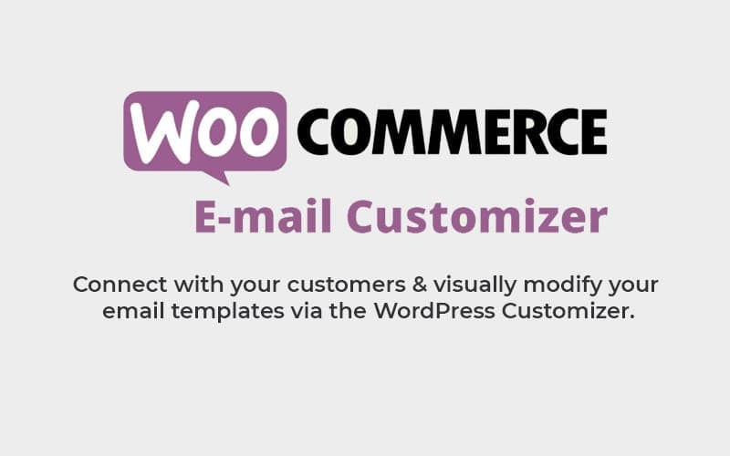 woocommerce email customizer, visual email editor