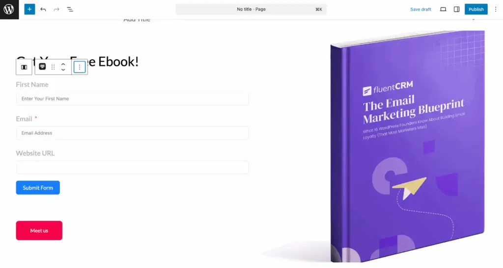 adding forms to landing page