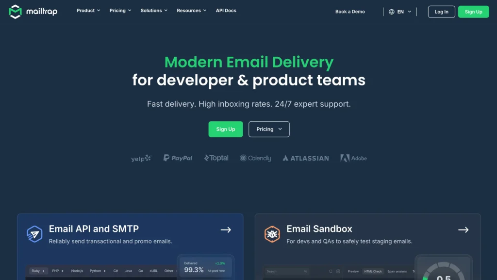 mailtrap transactional email service