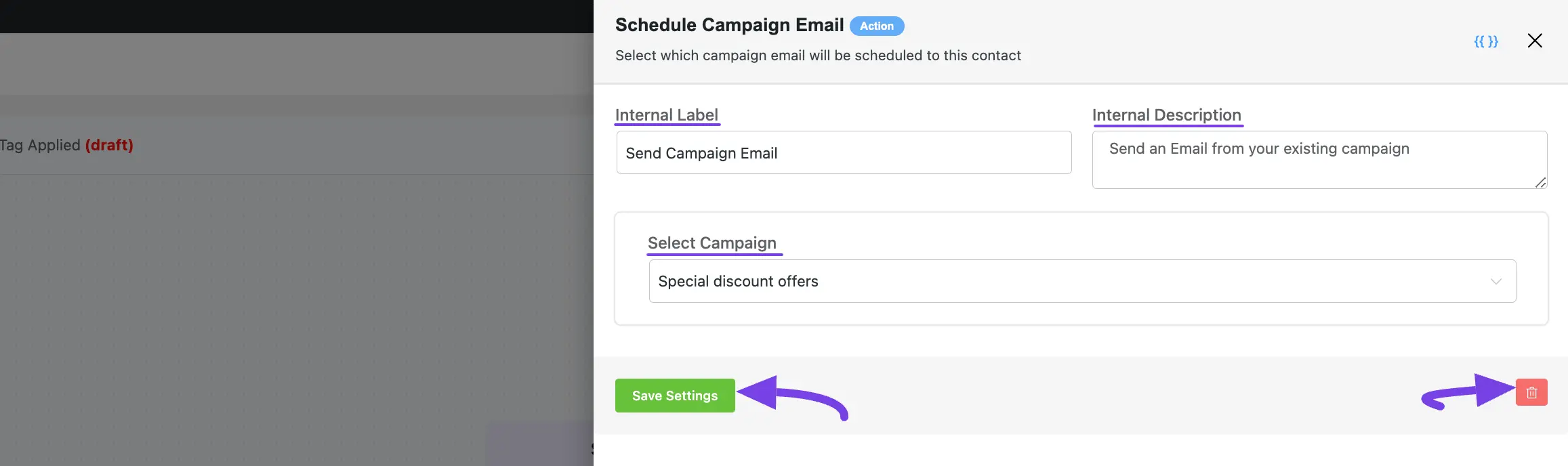 Send campaign email