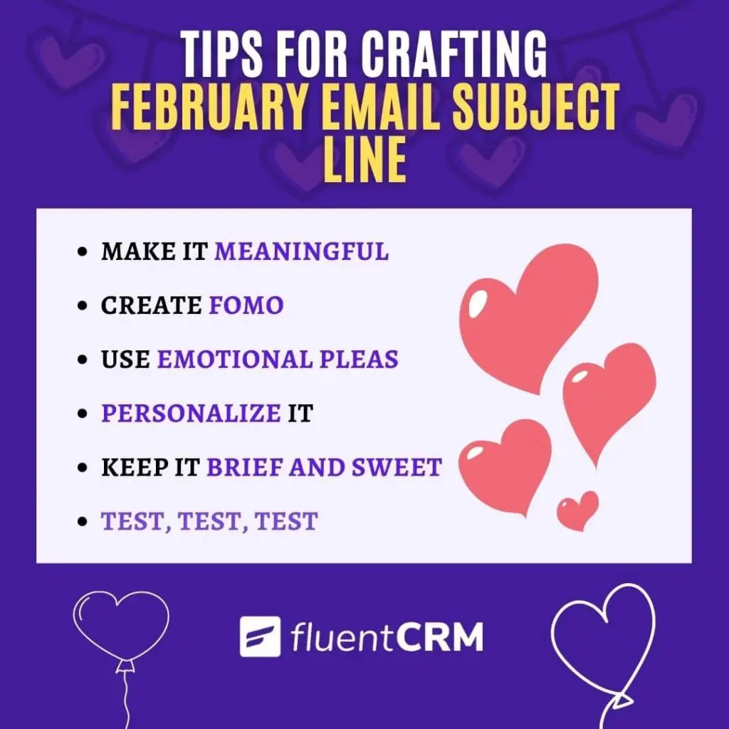 tips for crafting the perfect february email subject line