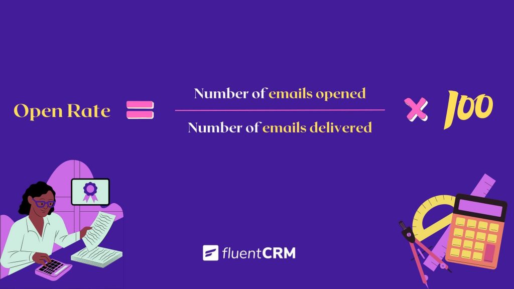 how to calculate email open rate 