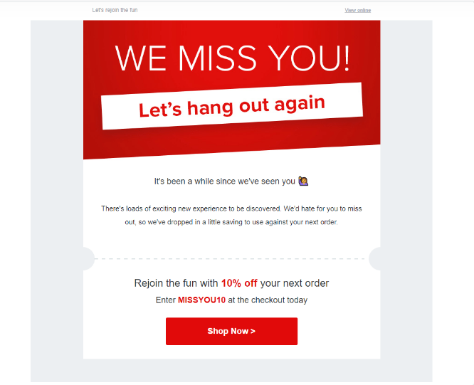 example of a personalized email copy