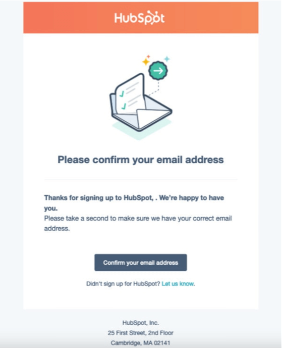 hubspot subscription confirmation email 