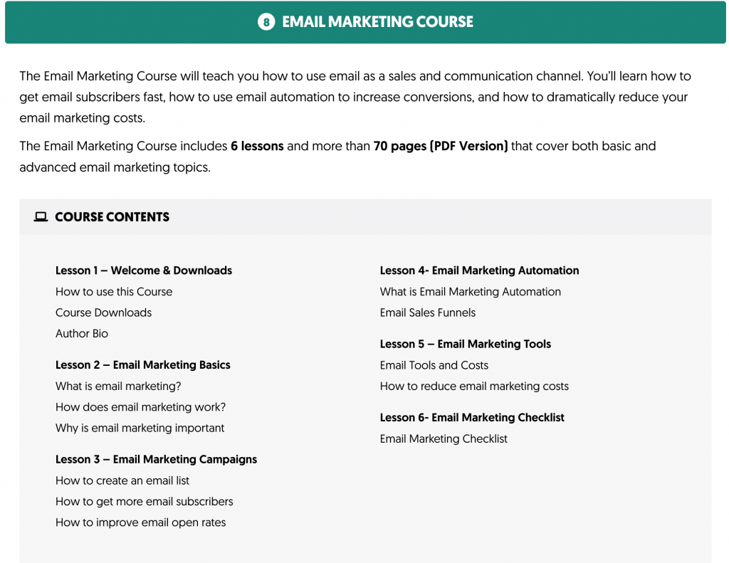 Email Marketing Course from Reliablesoft Academy