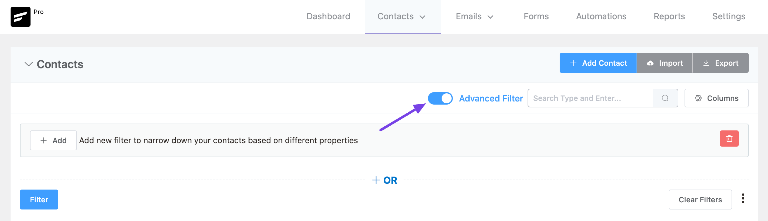 contacts fluentcrm 7