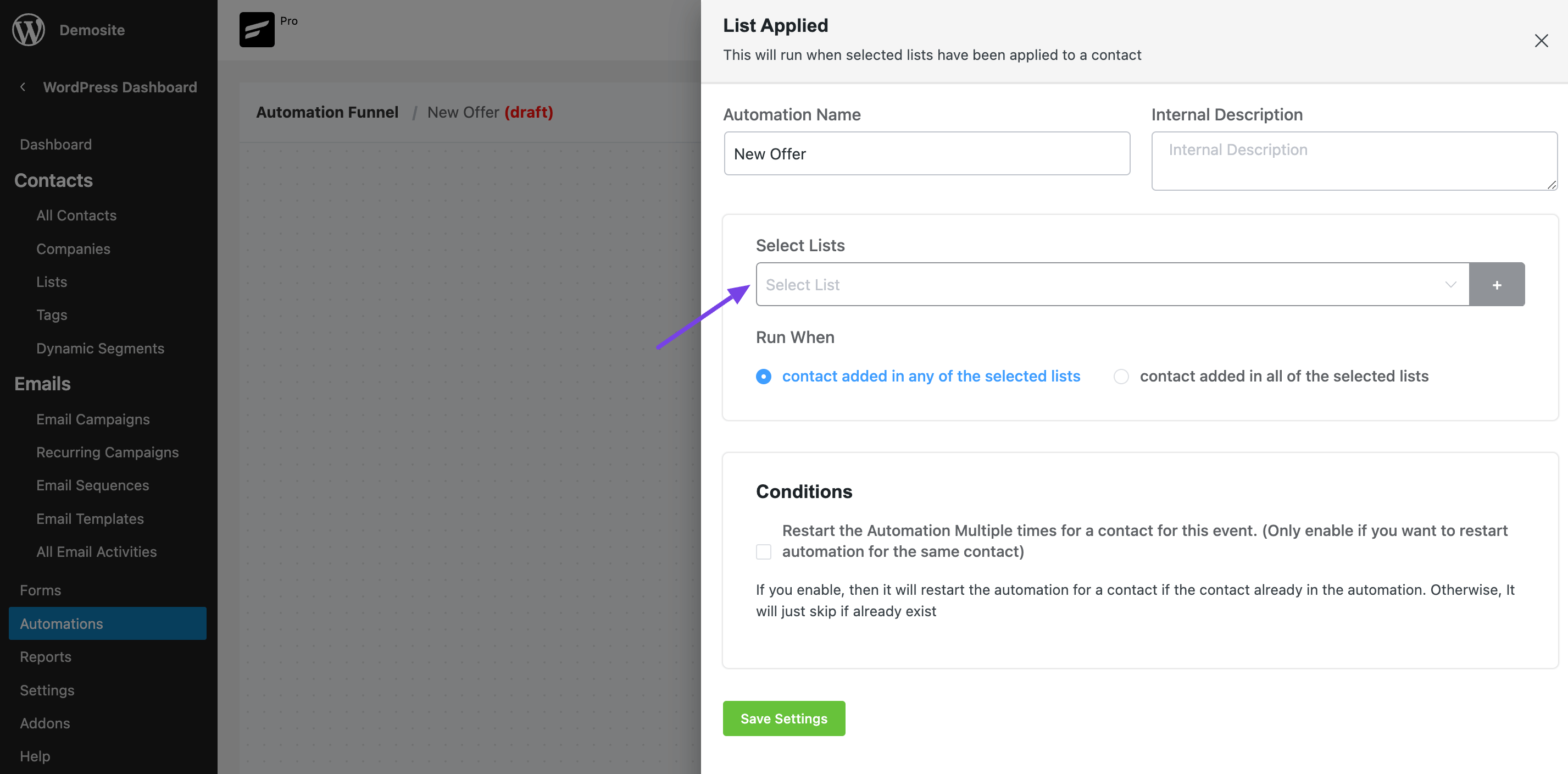 edit funnel fluentcrm