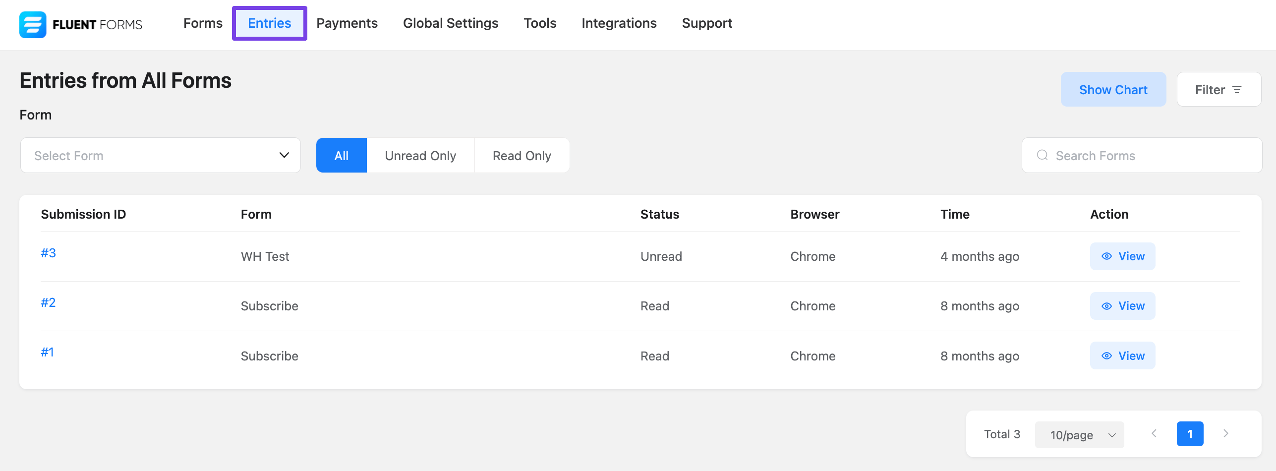 entries 1 ‹ demosite — wordpress
