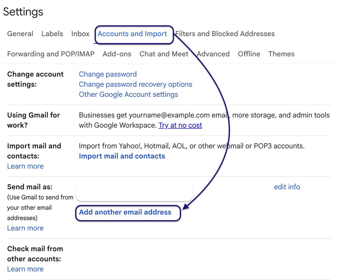 add another email gmail