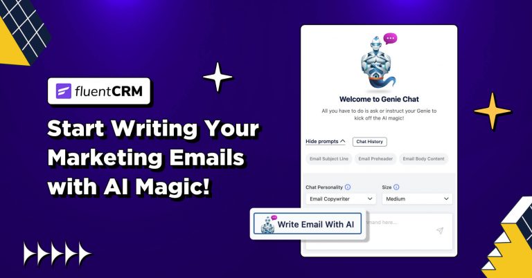 FluentCRM-GetGenie Integration: Start Writing Your Marketing Emails with AI Magic!
