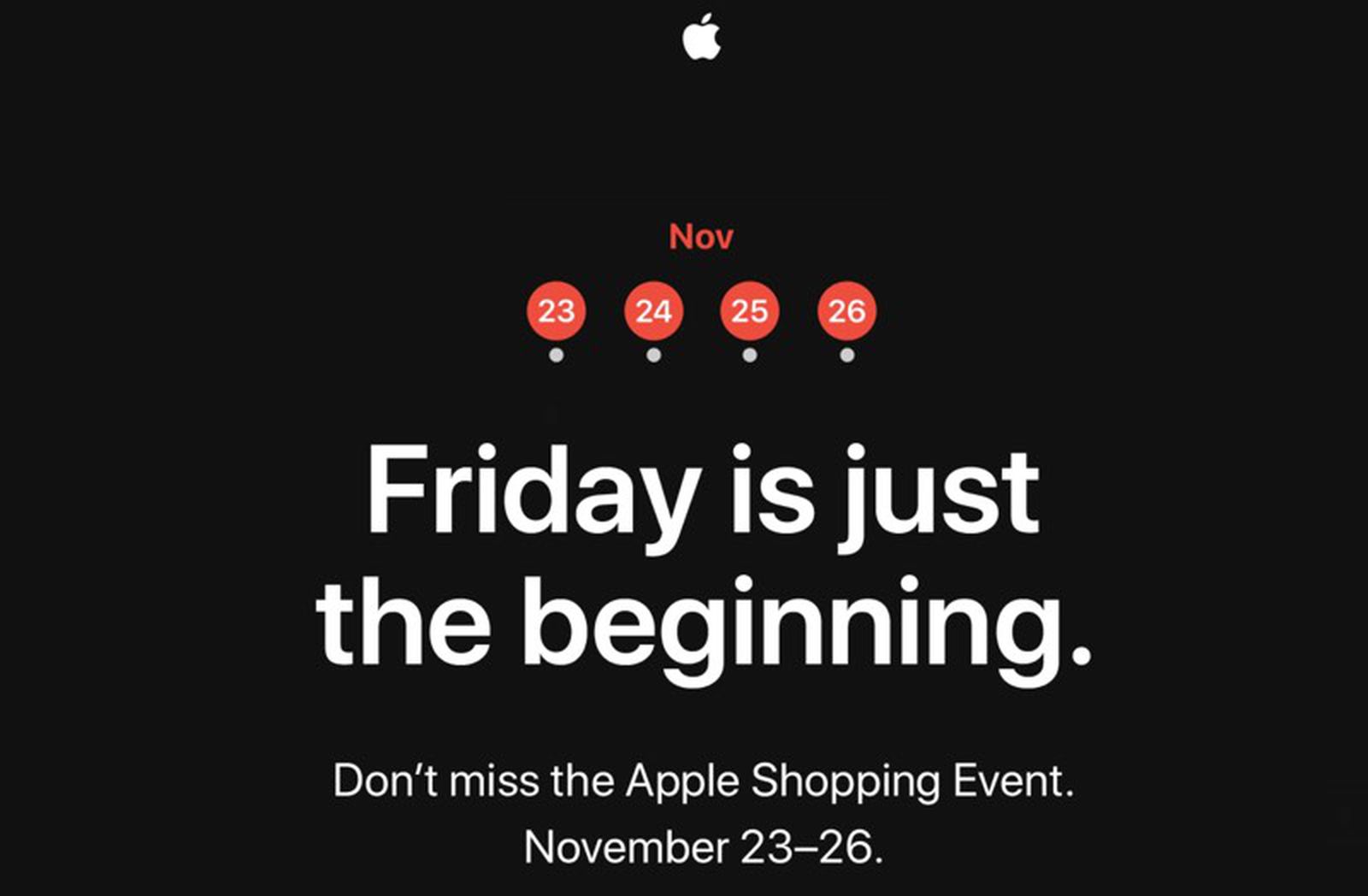 apple shopping event black friday banner