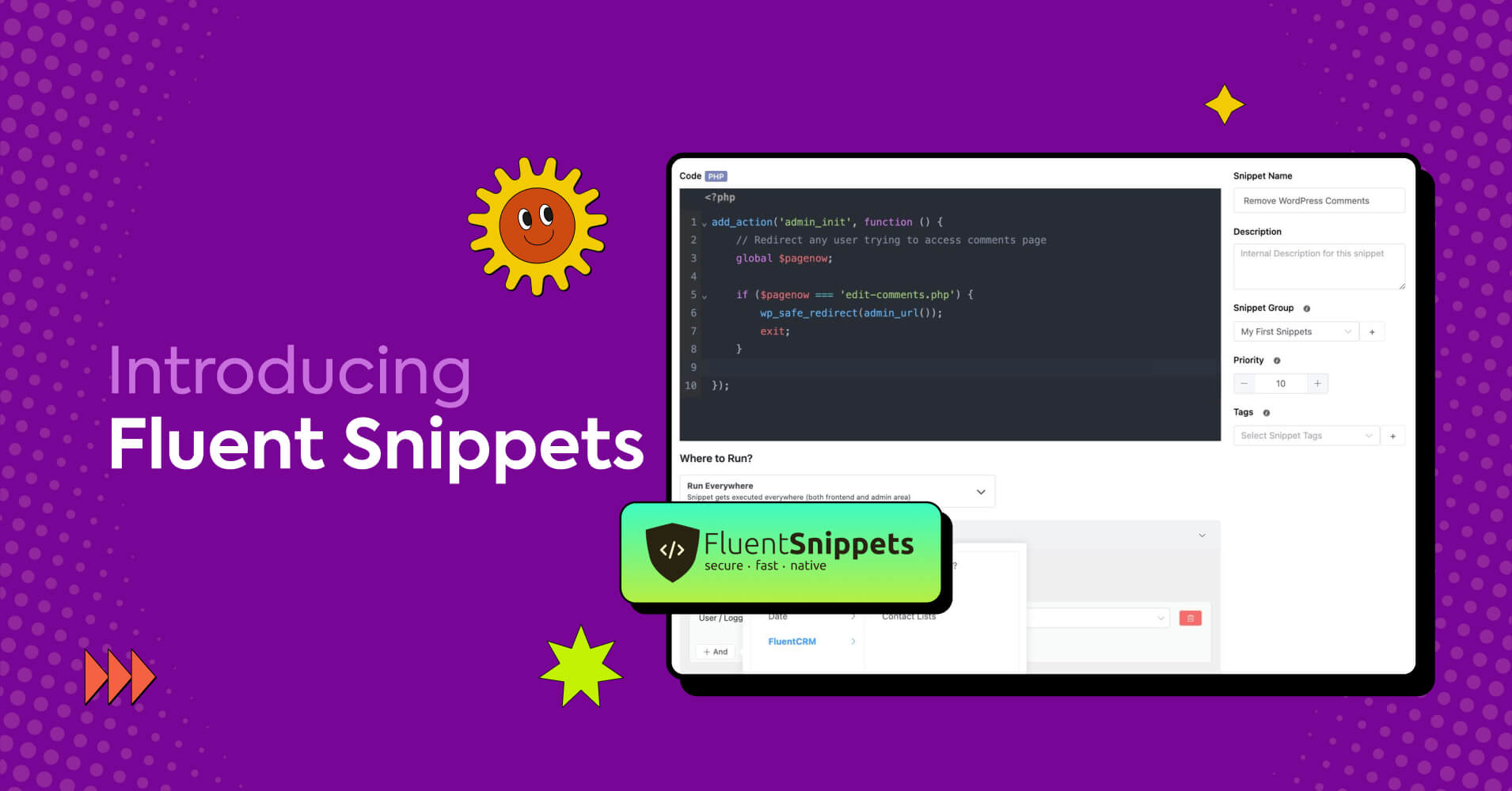 Let’s Welcome FluentSnippets: A Secure, Fast, Native Plugin to Add Custom Codes to Your WordPress Site