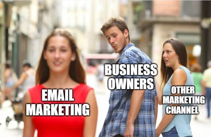 email marketing memes, a huge number of business welcoming it everyday 