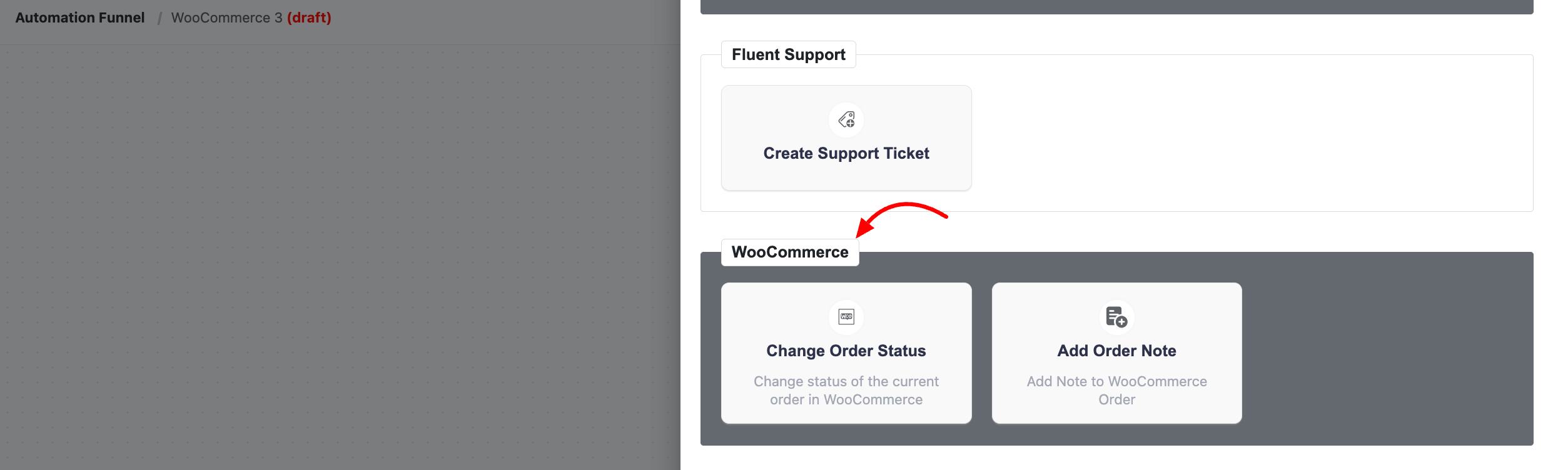 woocommerce action for triggers 