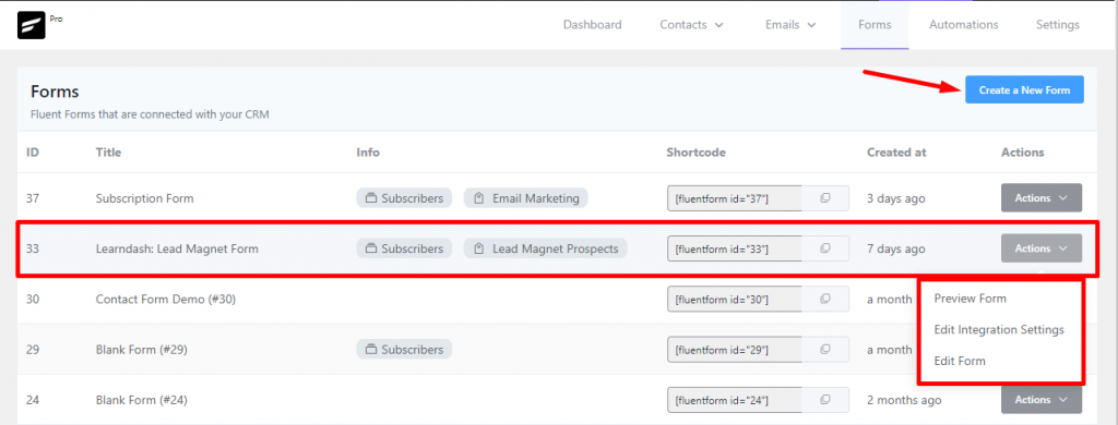 creating a learndash lead generation form