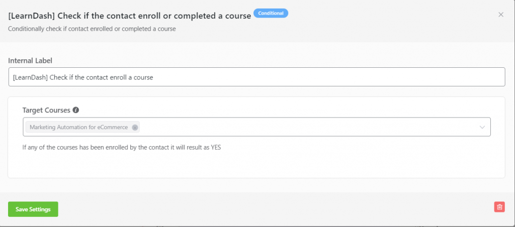 learndash student enrollment conditional