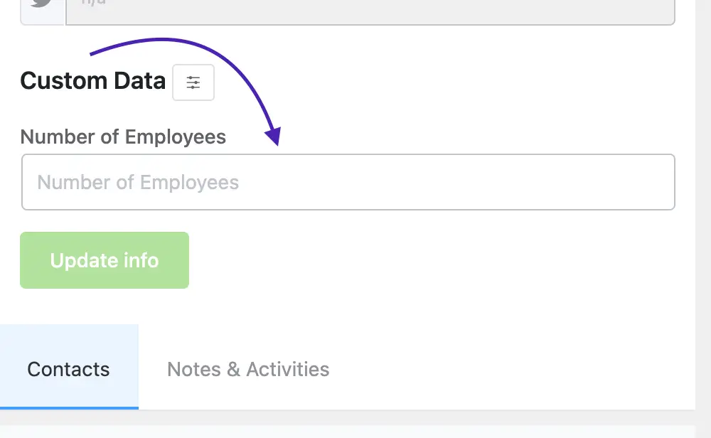 Company Module: Custom Field Addition