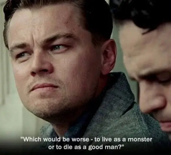 Quote: Which would be worse — to live as a monster, or to die as a good man?