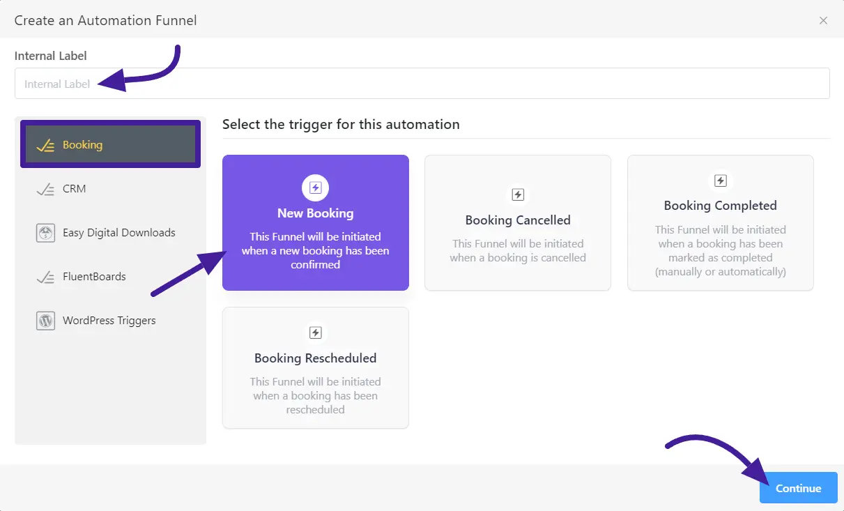 booking funnel