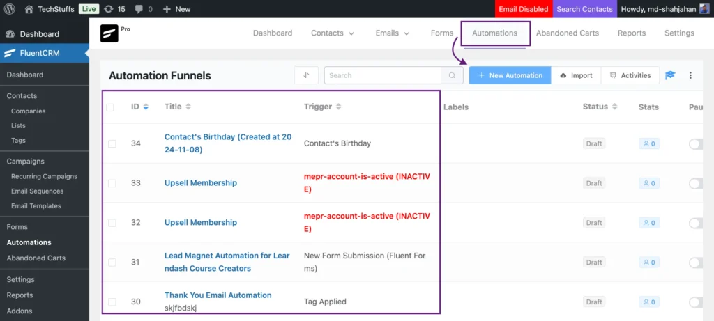 automation templates example