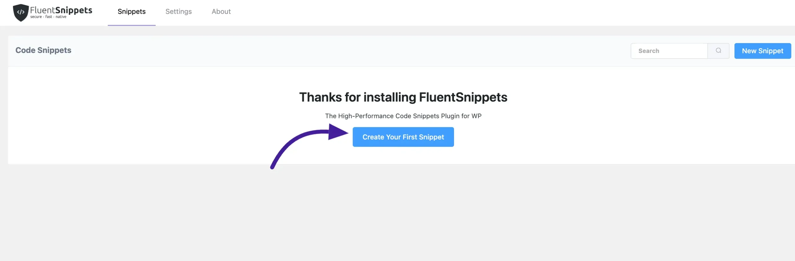 fluent snippets