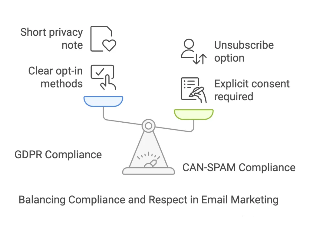 email list building strategies stay compliant with sign up