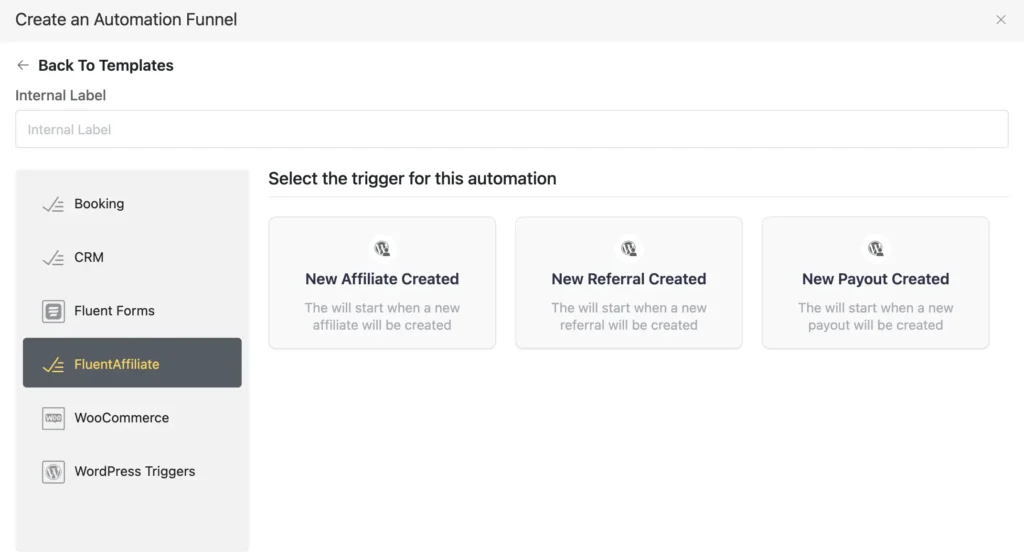 fluentaffiliate fluentcrm integration