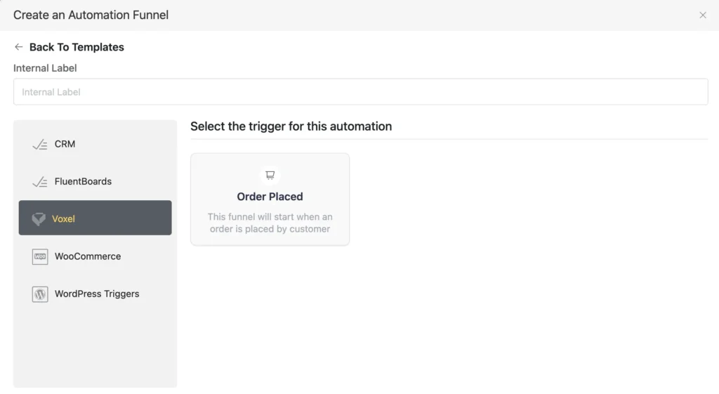 voxel order placed trigger