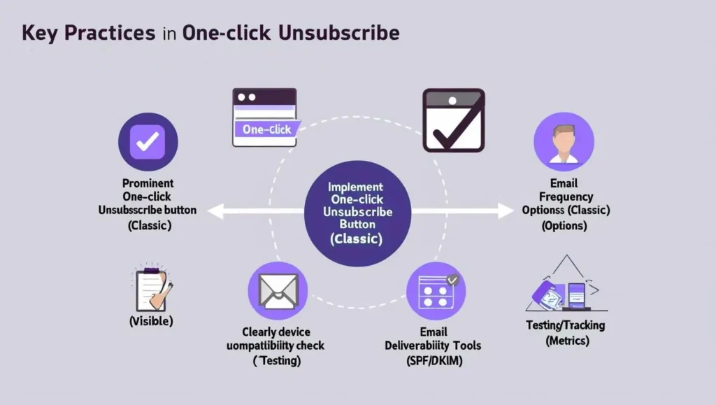 best practises for implementing one click unsubscribe