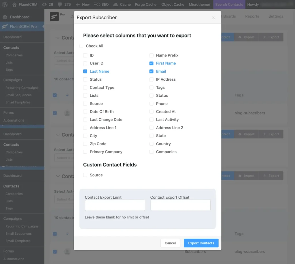 Organize Contacts Using Tags and Lists