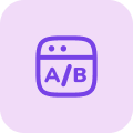a:b testing icon 121