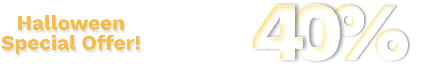halloween deal flat text 2025