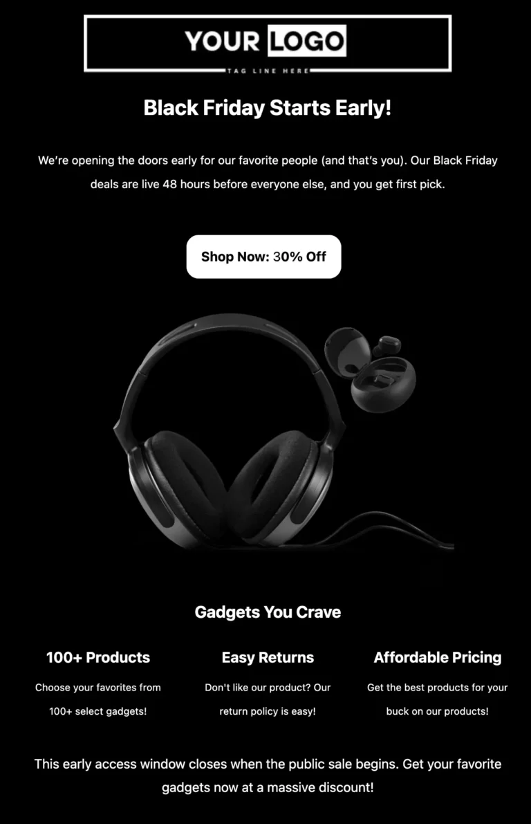 black friday early access desktop