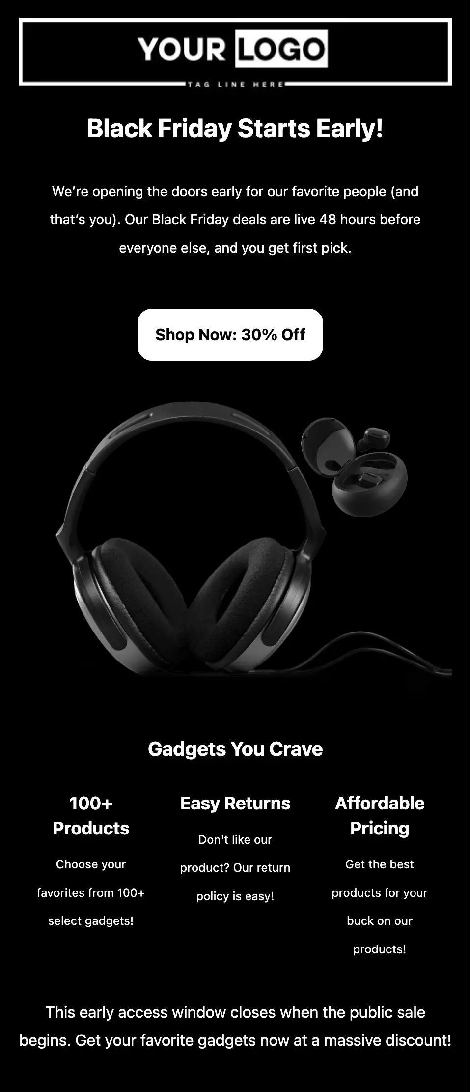 black friday starts early mobile view