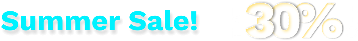 Summer Sale! Flat 30% Off promotional banner.