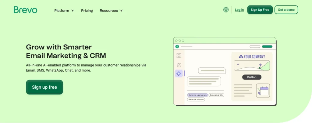 Brevo Homepage