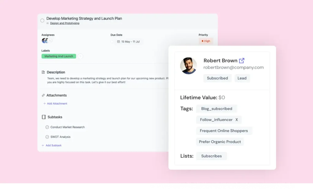 fluentcrm and fluentboards