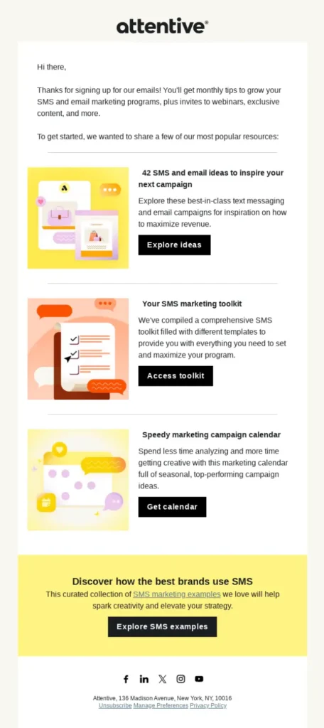Real Life Lead Nururing Email with Resource: Attentive