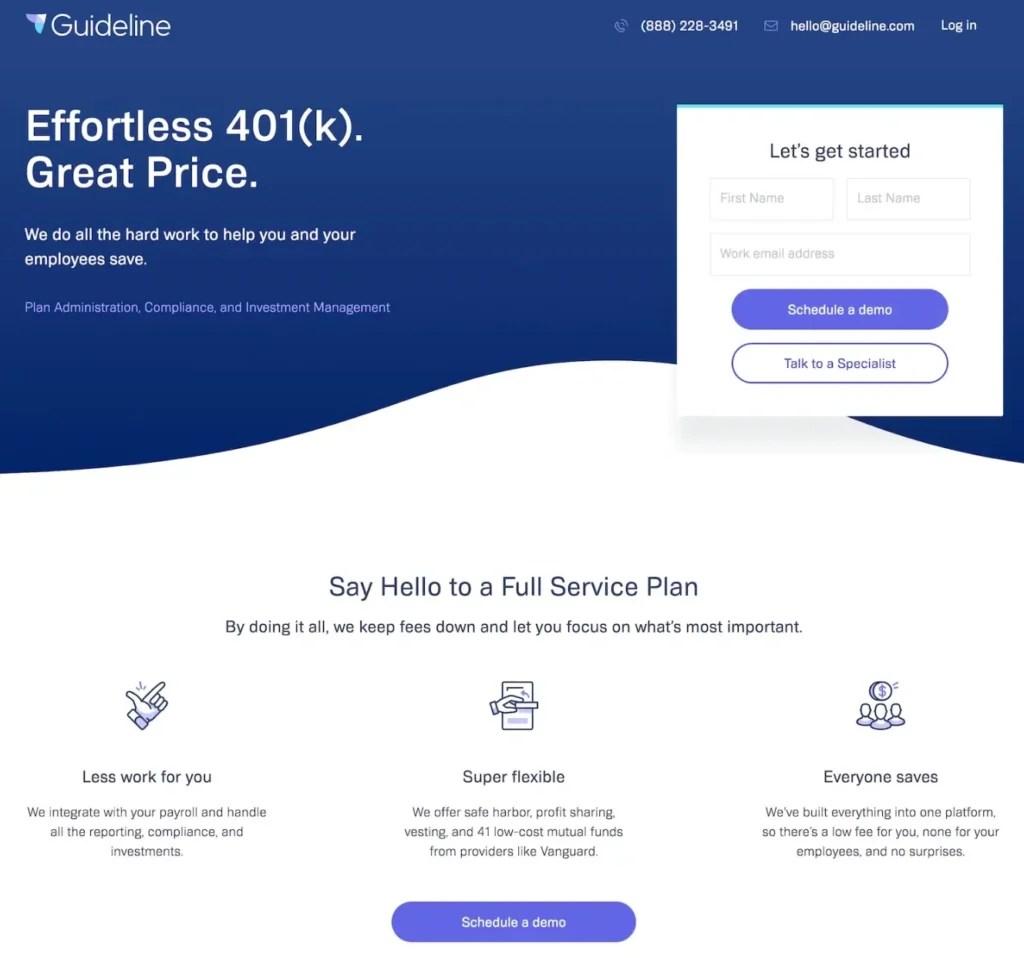Value provide Lead Capture Landing Page